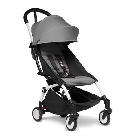PAKETTI Babyzen Yoyo2 , Valkoinen Runko + Harmaa Istuinkangas 6+ 1 PAKETTI Babyzen Yoyo2 , Valkoinen Runko + Harmaa Istuinkangas 6+