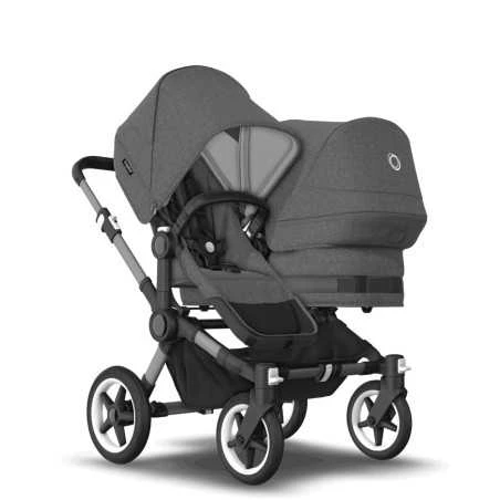 Paketti - Bugaboo Donkey5 Twin Kaksostenrattaat, Grey Melange 3 Paketti - Bugaboo Donkey5 Twin Kaksostenrattaat, Grey Melange - Image 3