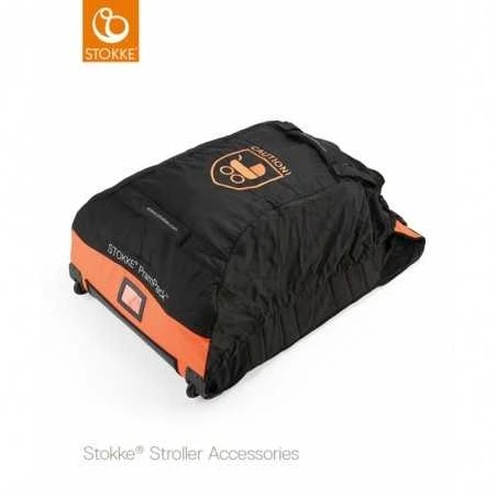 Stokke Prampack, Kuljetuslaukku Black/Orange 1 Stokke Prampack, Kuljetuslaukku Black/Orange